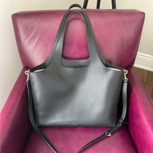 Cuyana System Tote with Shoulder Strap and Leather Organizer Insert